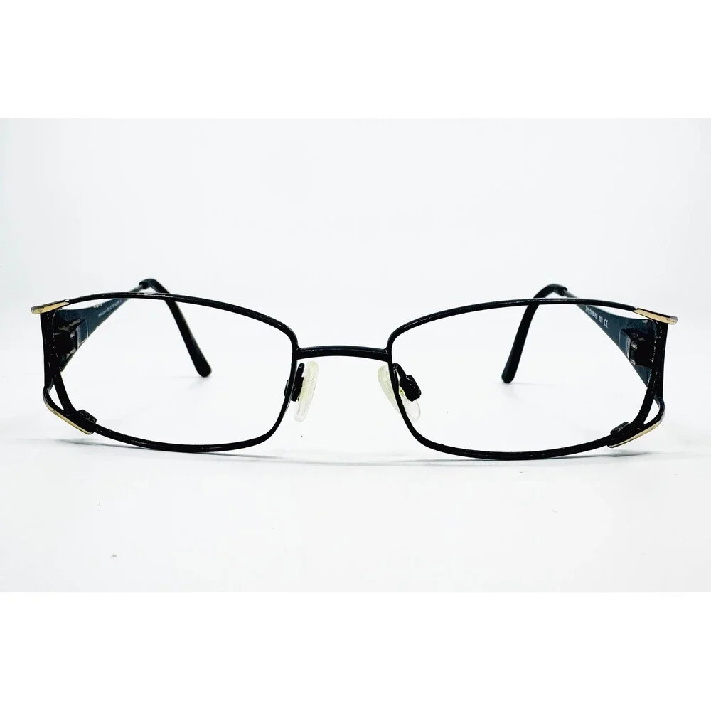 Zyloware Sophia Loren Beau Rivage 54 Eyeglass Frames Womens Black Gold 52-17-135